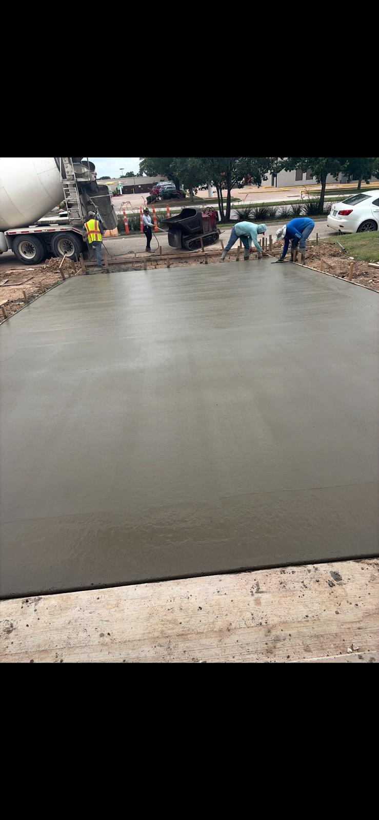 After concrete work